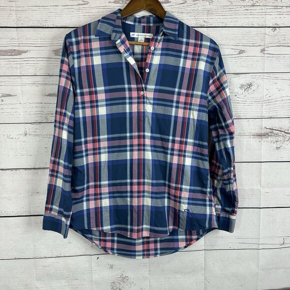 Southern Tide Tops - Southern Tide Top Blouse‎ Womens Small Blue Popover Breathable Boxy Preppy